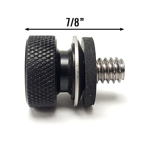 Black Seat Bolt Screw Knurled Seat Cover Bolt Compatible with Harley Davidson Sportster Super Low XL883L