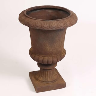 LuxenHome Classic Bronze MgO Fiberclay Urn Planter WHPL269