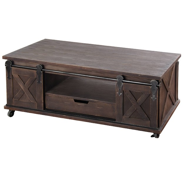 Two Door Wooden Coffee Table Stylecraft