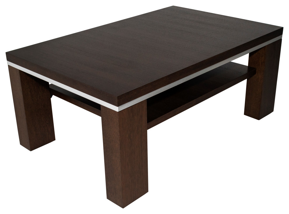 FIESTO COFFEE TABLE  Dark Walnut   Contemporary   Coffee Tables   by Table World  Houzz