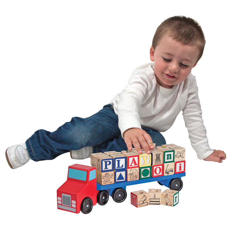 TOY ALPHABET TRUCK 30PC