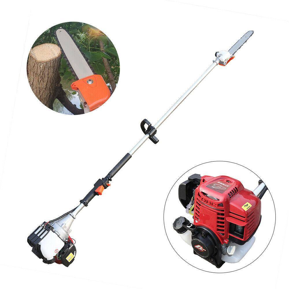 YIYIBYUS BI-MCR1509+10 12 in. 42cc 4-Stroke Gasoline Engine Tree Pole Saw Pruner Cordless Gas Chainsaw