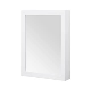 Home Decorators Collection Sturgess 24 in. W x 32 in. H Rectangular White Wood Framed Surface Mount Medicine Cabinet with Mirror 19111-MC24-WT