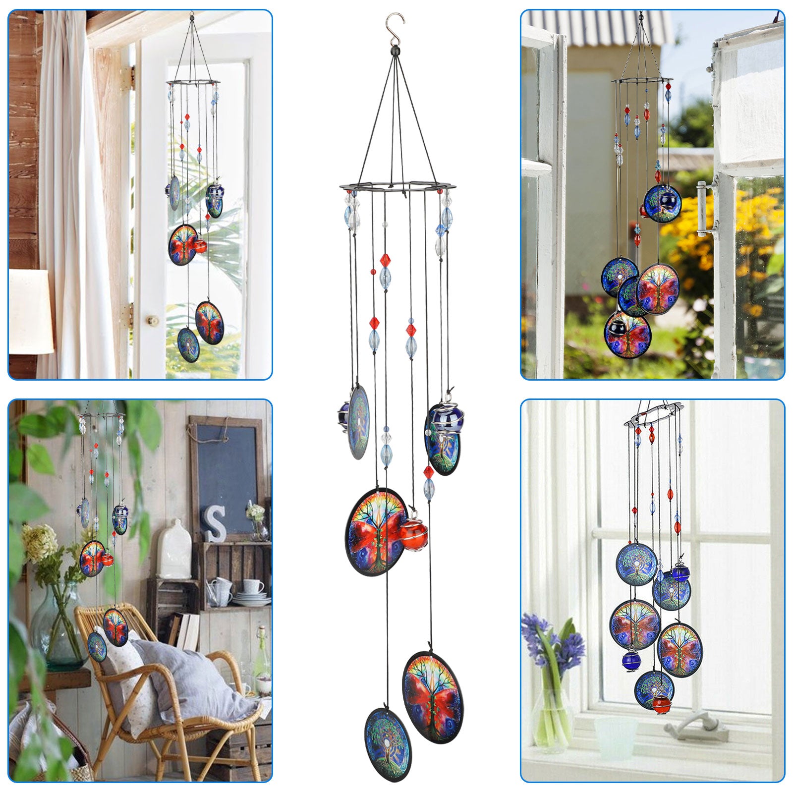 Wind Chimes Outdoor， EEEkit 17