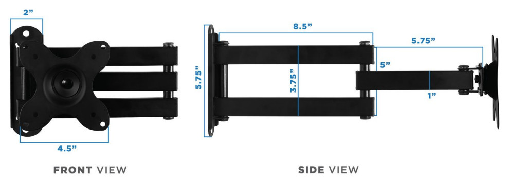 Mount It! Full Motion TV Wall Mount  19 quotto 40 quotTVs and Computer Monitors   Contemporary   Entertainment Centers And Tv Stands   by Mount It! TV Wall  ampDesk Mounts  Houzz