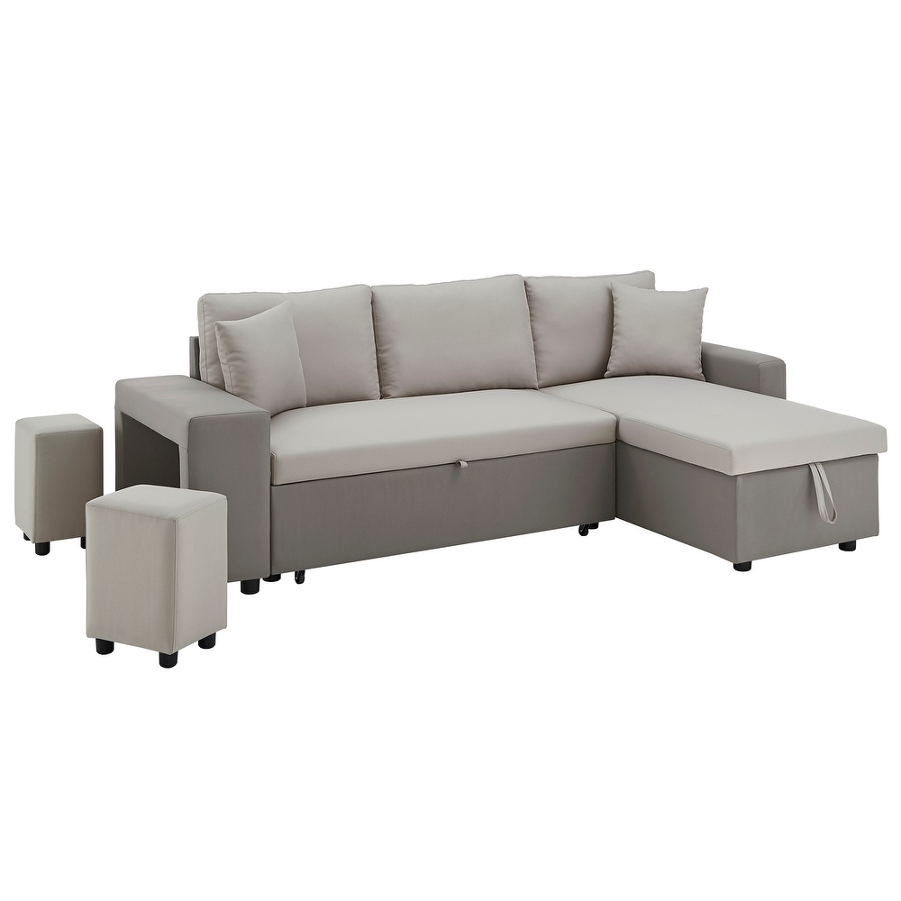 Lorca 2 tone Convertible Sofa with Storage by iNSPIRE Q Modern