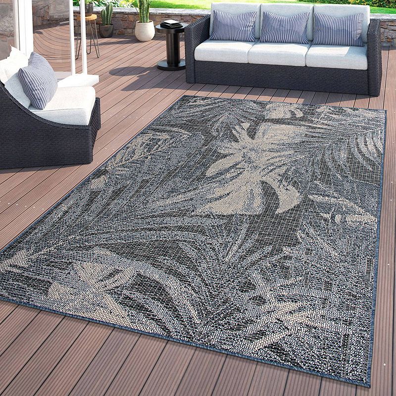 World Rug Gallery Tropical Floral Indoor Outdoor Area Rug