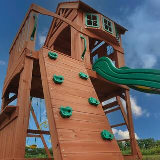 Backyard Discovery Atlantis All Cedar Wooden Swing Set 1608016BCOM