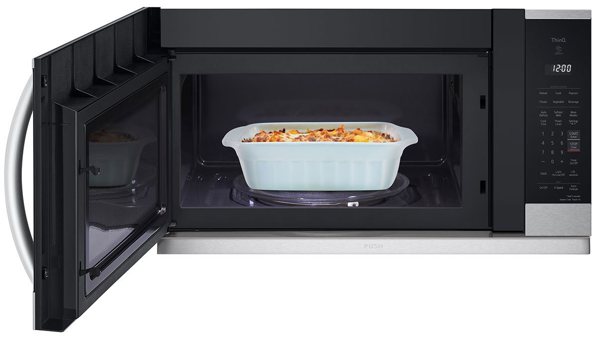 LG 2.1 Cu. Ft. PrintProof Stainless Steel Wi-Fi Enabled Over-The-Range Microwave Oven With EasyClean