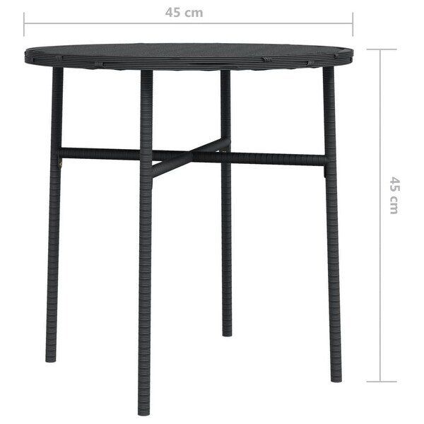 vidaXL Tea Table Black/Brown/Gray17.7