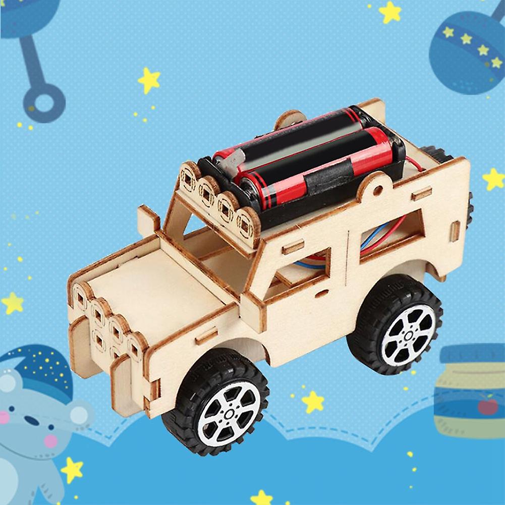 Kids Children Electric DIY For Jeep Model Physical Experiment Toy Early Educational Gift