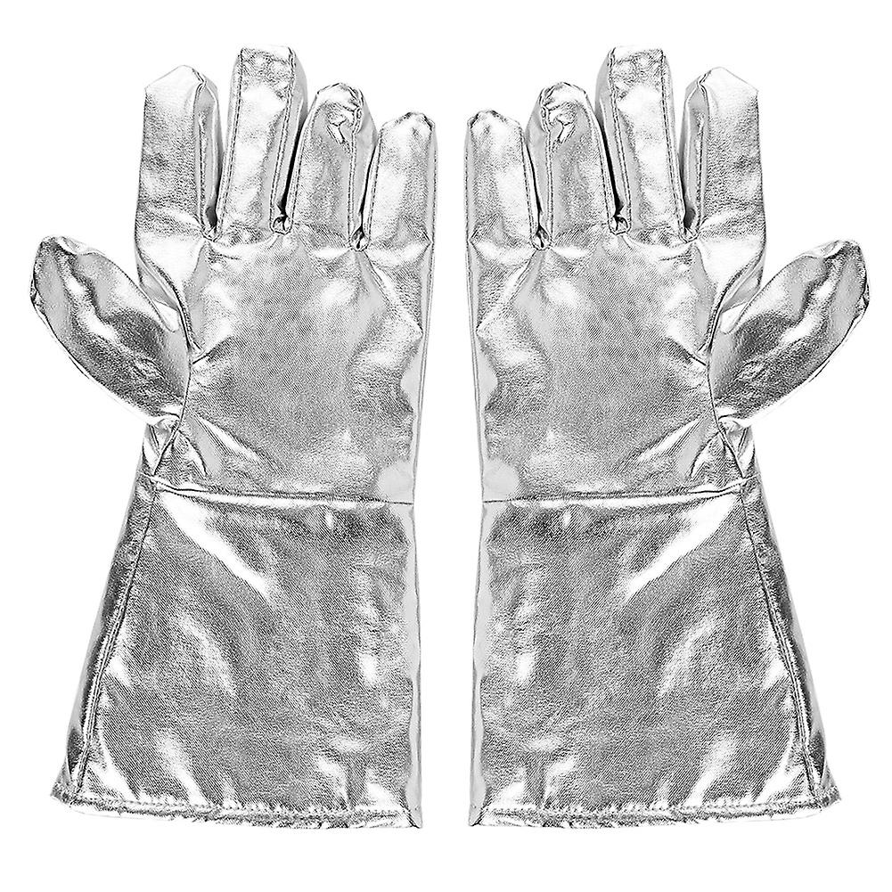 700 High Temperature Resistance Five-finger Thick Gloves Radiation Resistant Heat Insulating