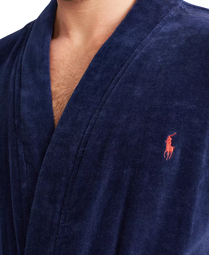 Polo Ralph Lauren Men's Sleepwear Soft Cotton Kimono Velour Robe