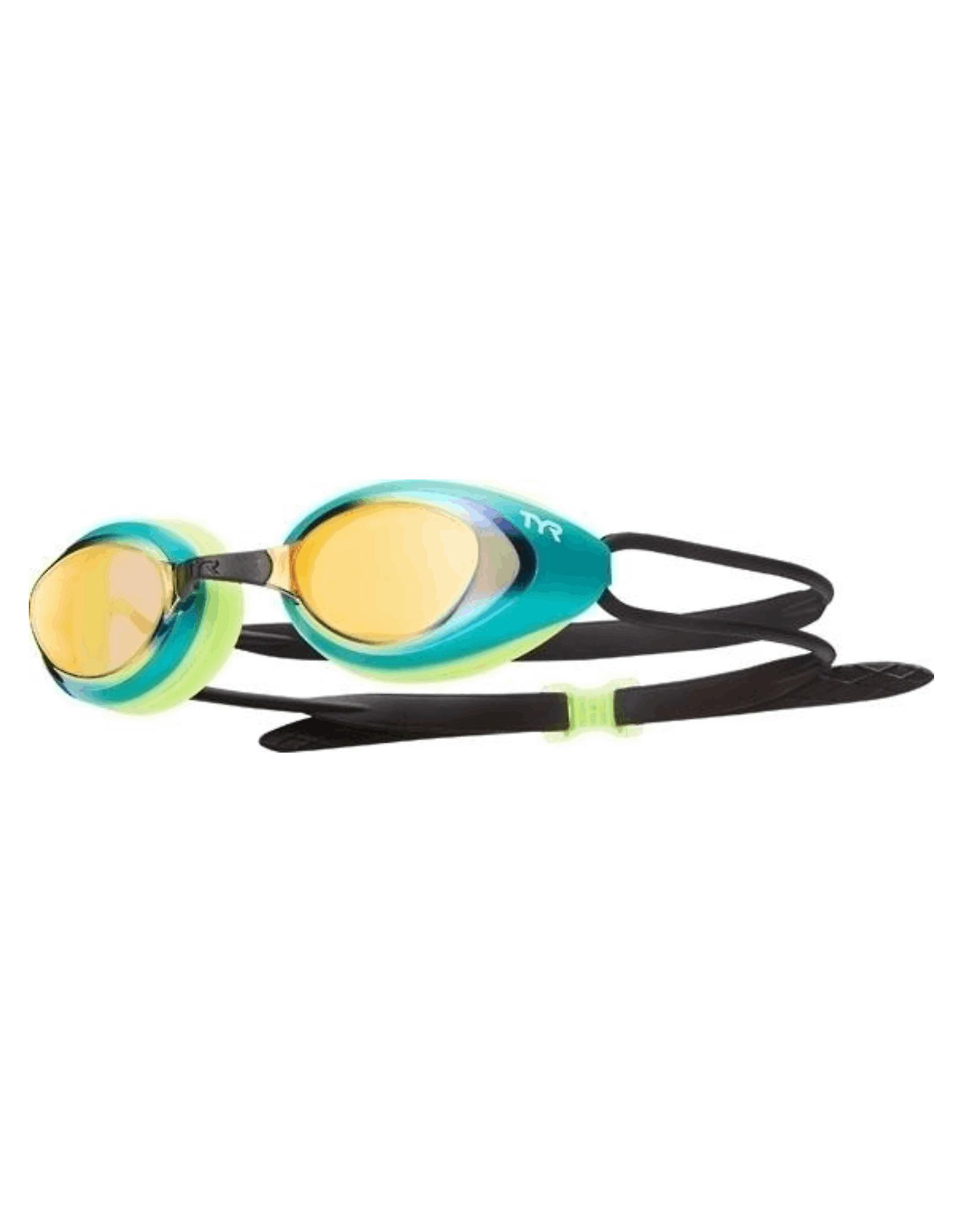 TYR Black Hawk Racing Mirrored Swim Goggle