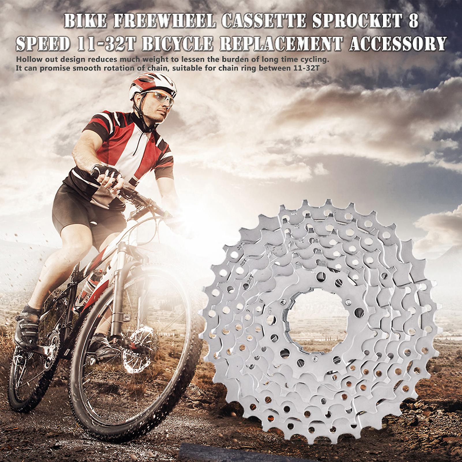 Ztto Bike Freewheel Cassette Sprocket 8 Speed 1132t Bicycle Replacement Accessory