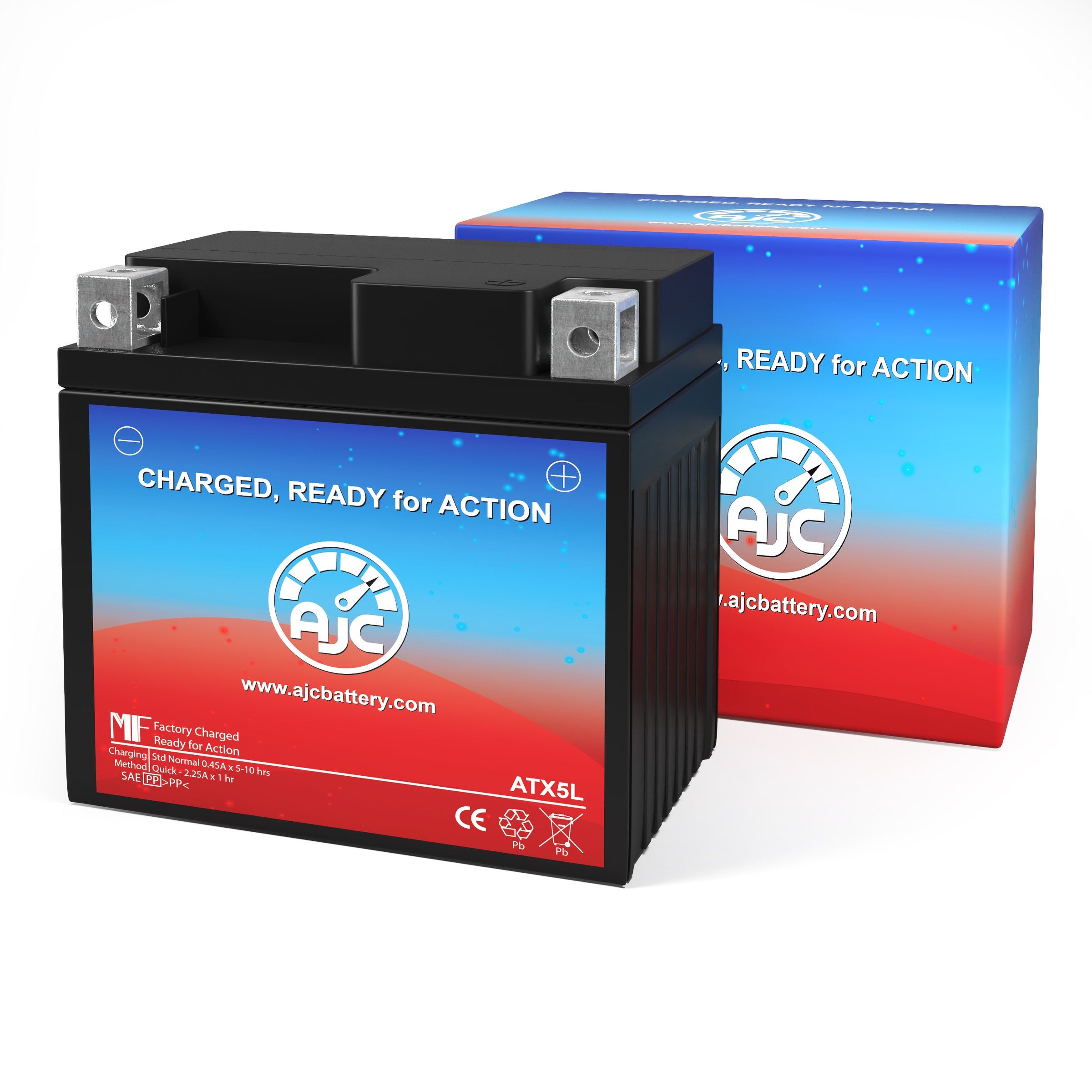 Apex Battery APX5LBS Powersports Replacement Battery BatteryClerkcom Powersports