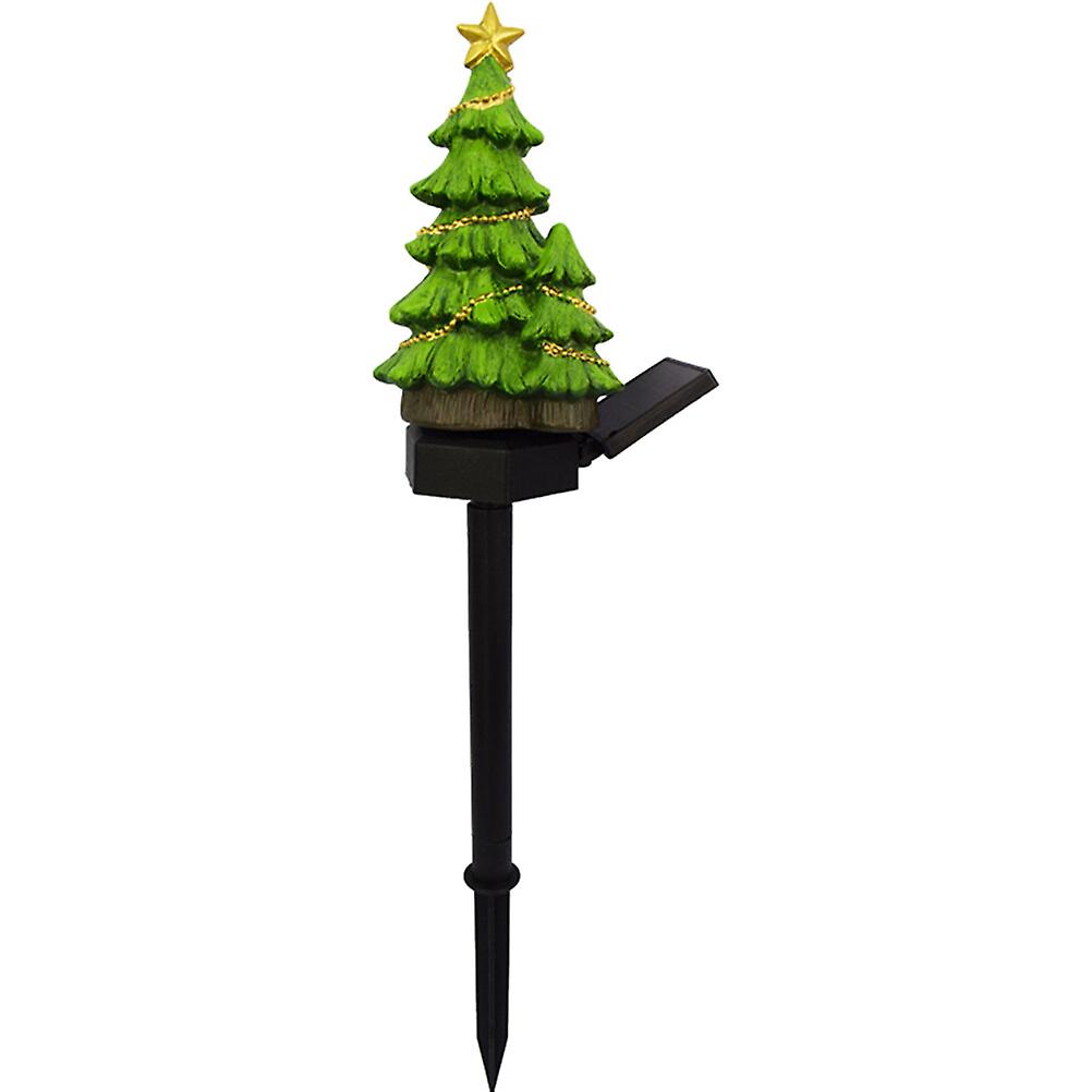 Garden Solar Light Stake Creative Xmas Tree Solar Lamp Waterproof Solar Lamp Stake Ornament