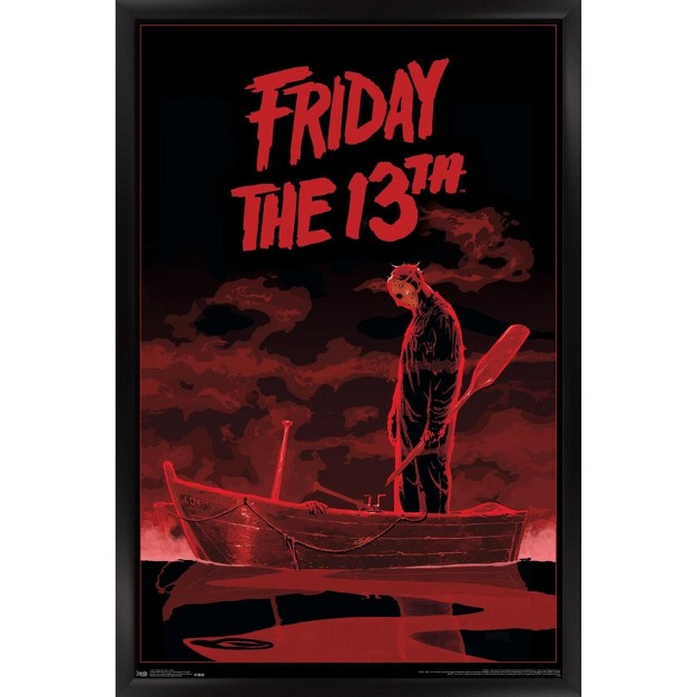 Trends International Friday The 13th Boat Framed Wall Poster Prints