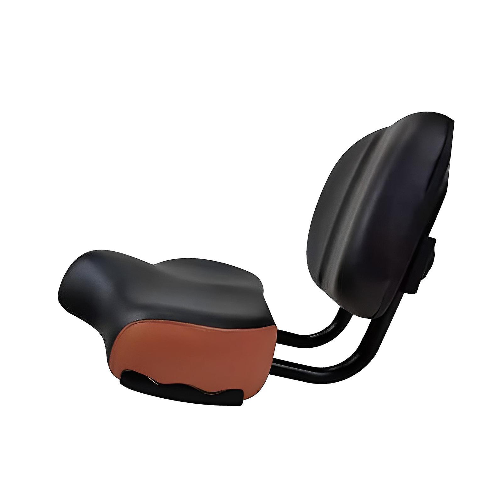 Bicycle Saddle Extra Wide Seats Soft Tricycle Saddle Bike Seat With Backrest Black Brown