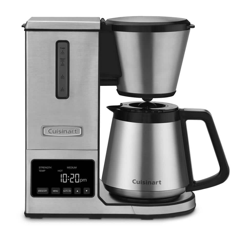 Cuisinart PurePrecision 8 Cup Silver PourOver Coffee Brewer with Thermal Carafe