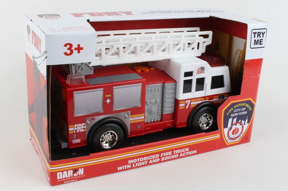 Daron Fdny Motorized Ladder Truck With Lights   So...