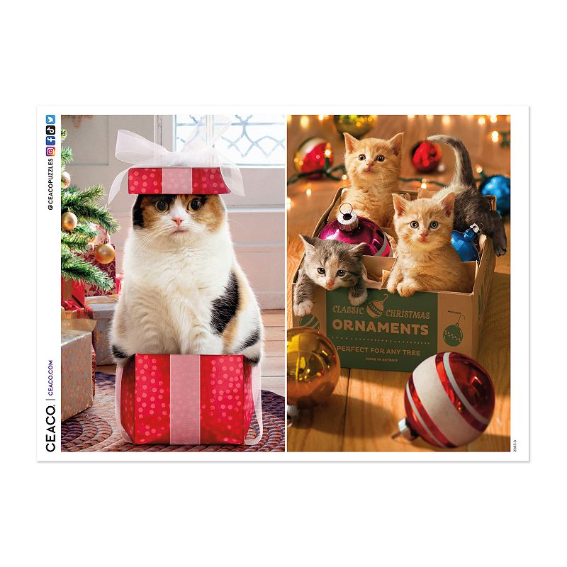 Ceaco Avanti Holiday Cats 300-Piece Jigsaw Puzzle