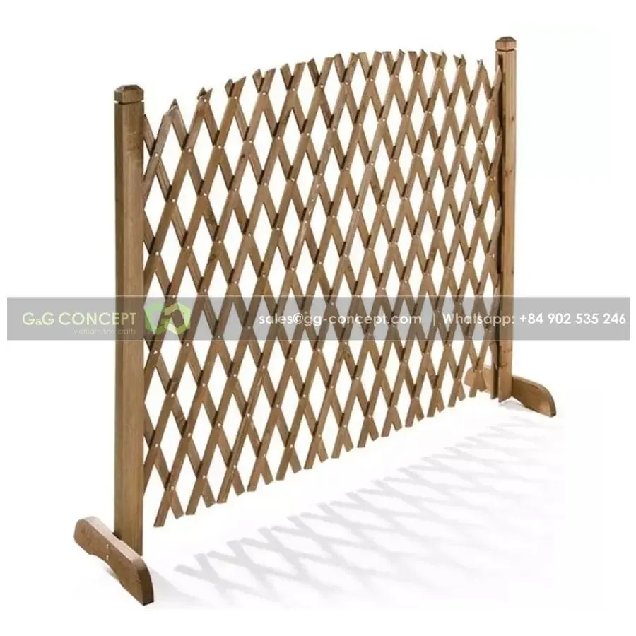 Home And Garden Extendable Acacia Wooden Fence Trellis Screen From Vietnam Is Stable/ High Quality Vietnam Export