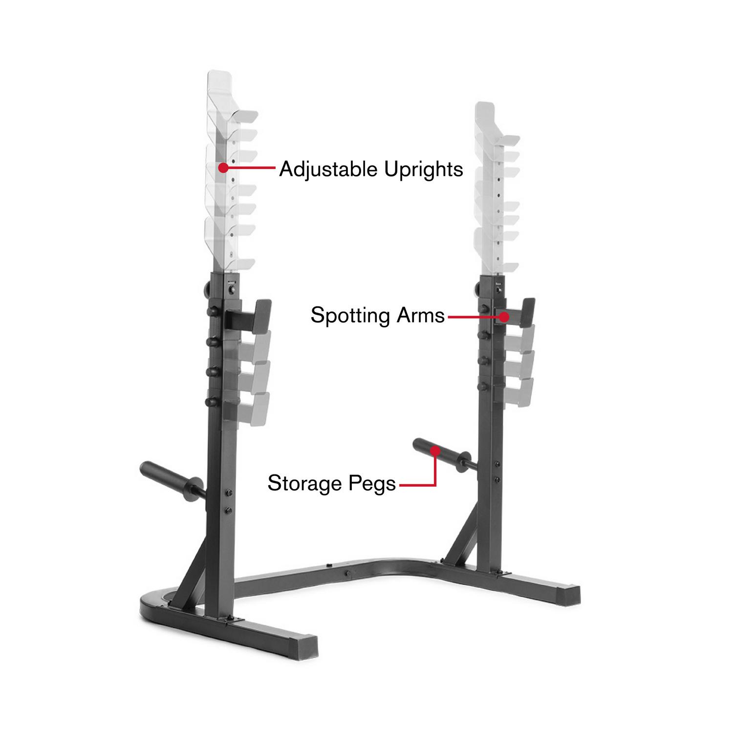 Weider Attack Series Olympic Squat Rack 310lb Weight Limit  Crowdfused