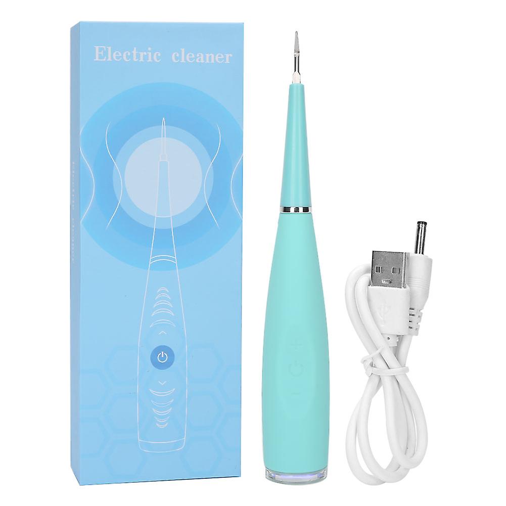 Electric Dental Scaler Tooth Calculus Stains Tartar Plaque Removal Oral Cleanergreen