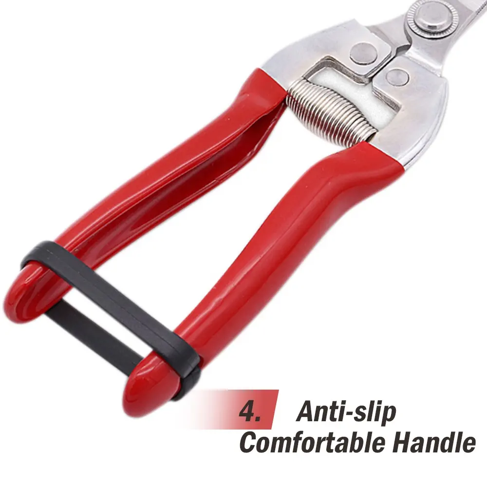 Anvil Pruner Garden Tools Scissors Pruning Snip Red Handheld Pruning Scissors Garden Shear Pruner Tree Pruning Shears