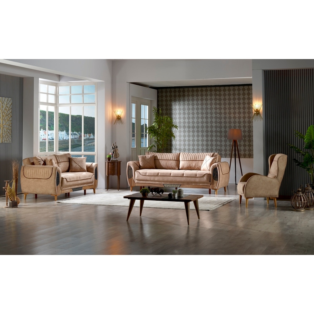 Viyrus 3 piece 1 Sofa  1 Loveseat And 1 Chair Living Room set