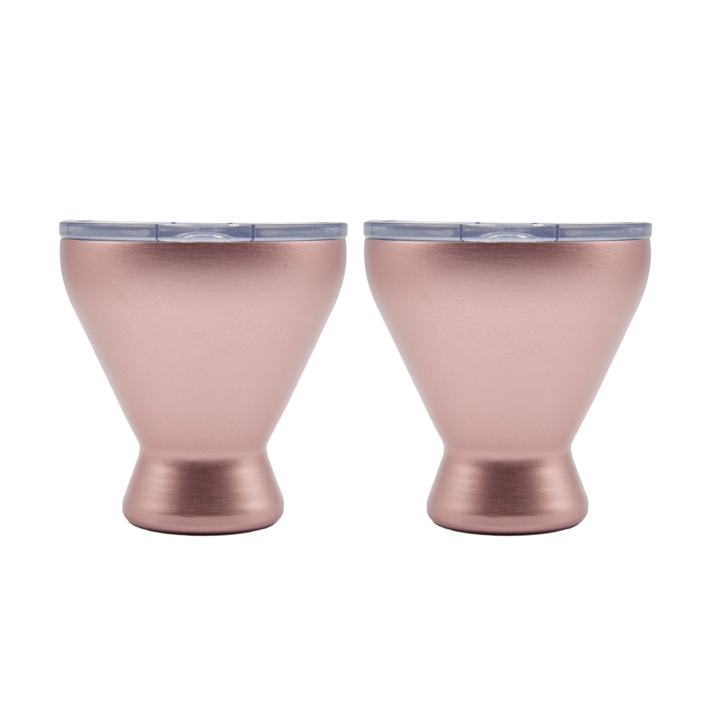 11 Oz Pink Cocktail Tumblers, Set Of 2