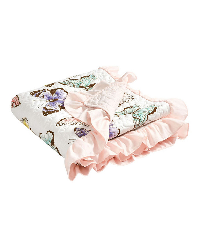 Lush Dandeacute;cor Flutter Butterfly Throw for Kids， 60