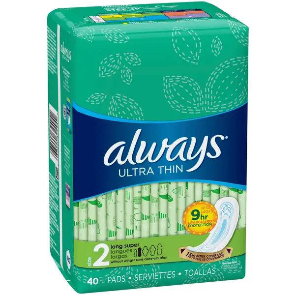 Always 40 Count Jumbo Pack Maxi Pads Thin