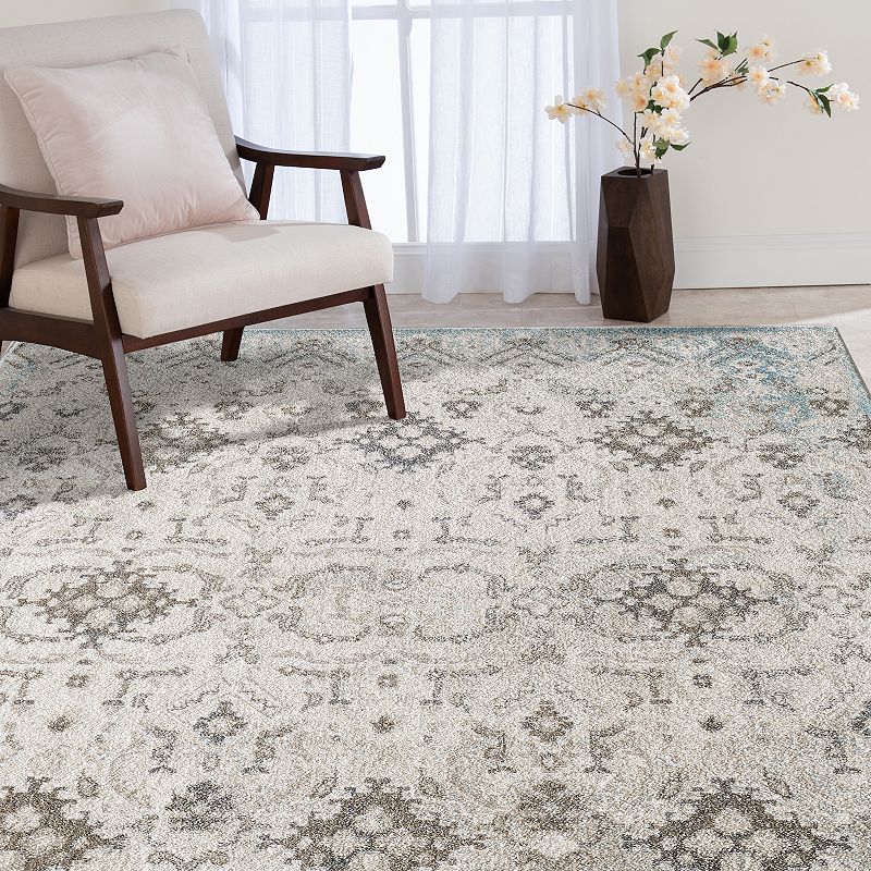 Loomaknoti Berwyn Light Beige and Cream Area Rug