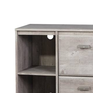 SAINT BIRCH Elma Washed Gray Pedestal File Cabinet SBEL4009FCWG