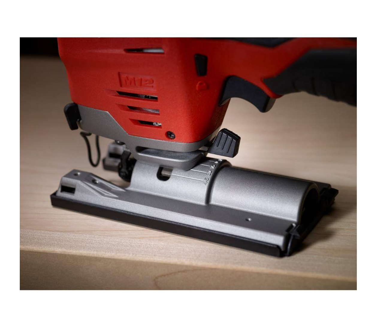 Milwaukee 2445-20-2457-20-48-11-2460 M12 12V Lithium-Ion Cordless Jig Saw with M12 3/8 in. Ratchet and 6.0 Ah XC Battery Pack