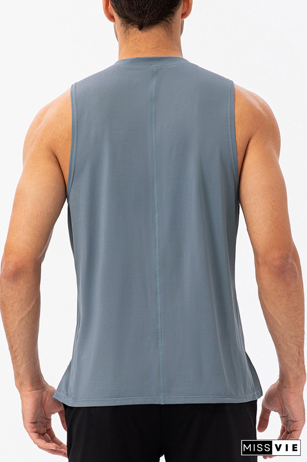 Plain Breathable Men's Quick Dry Gym Tank Top