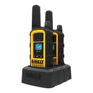 DW DXFRS300 Heavy-Duty 1-Watt Walkie Talkie and Headset Bundle (4-Pack) 2DXFRS300-SV1