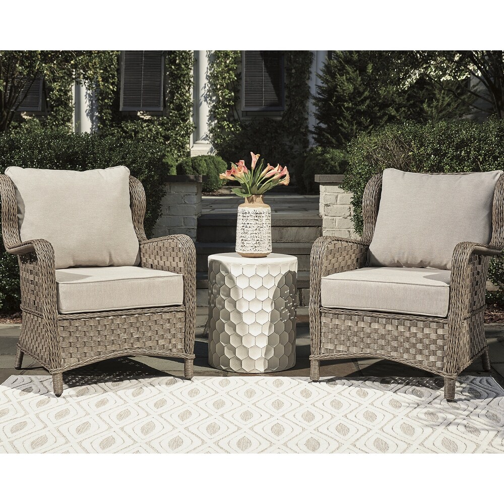 Clear Ridge Light Brown Lounge Chair with Cushion Set of 2   28\