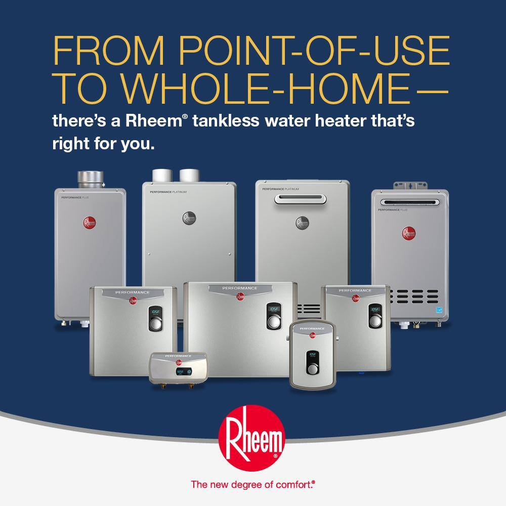 Rheem Performance Plus 9.5 GPM Liquid Propane Outdoor Tankless Water Heater ECO200XLP3-1