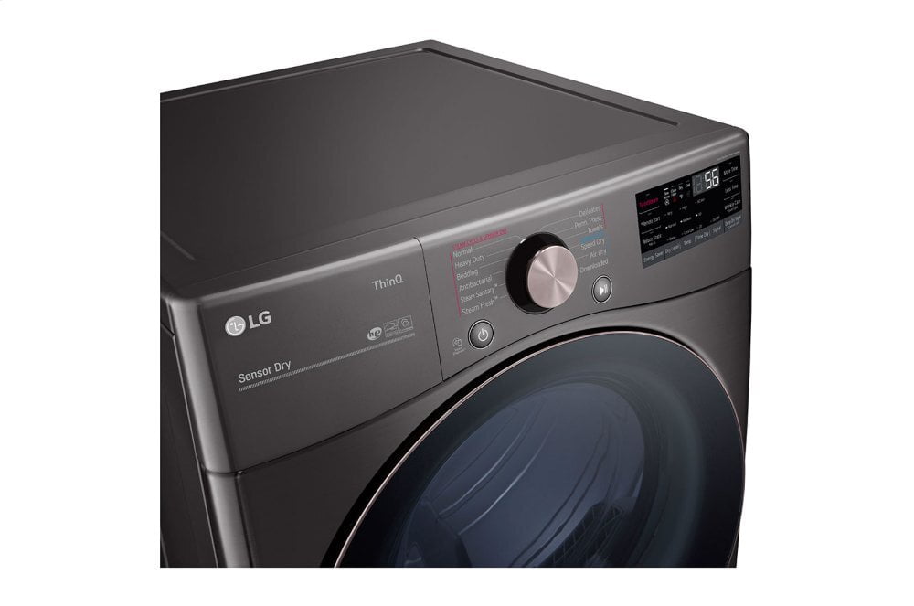 Lg DLEX4000B 7.4 Cu. Ft. Ultra Large Capacity Smart Wi-Fi Enabled Front Load Electric Dryer With Turbosteam™ And Built-In Intelligence