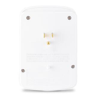 Commercial Electric 6-Outlet Surge Protector Wall Mounted in White HDC6WUC