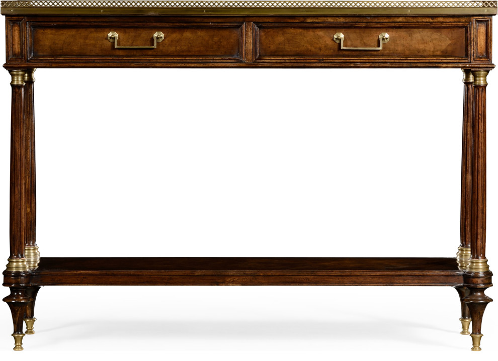 Knightsbridge French Style Mahogany Console   Traditional   Console Tables   by HedgeApple  Houzz