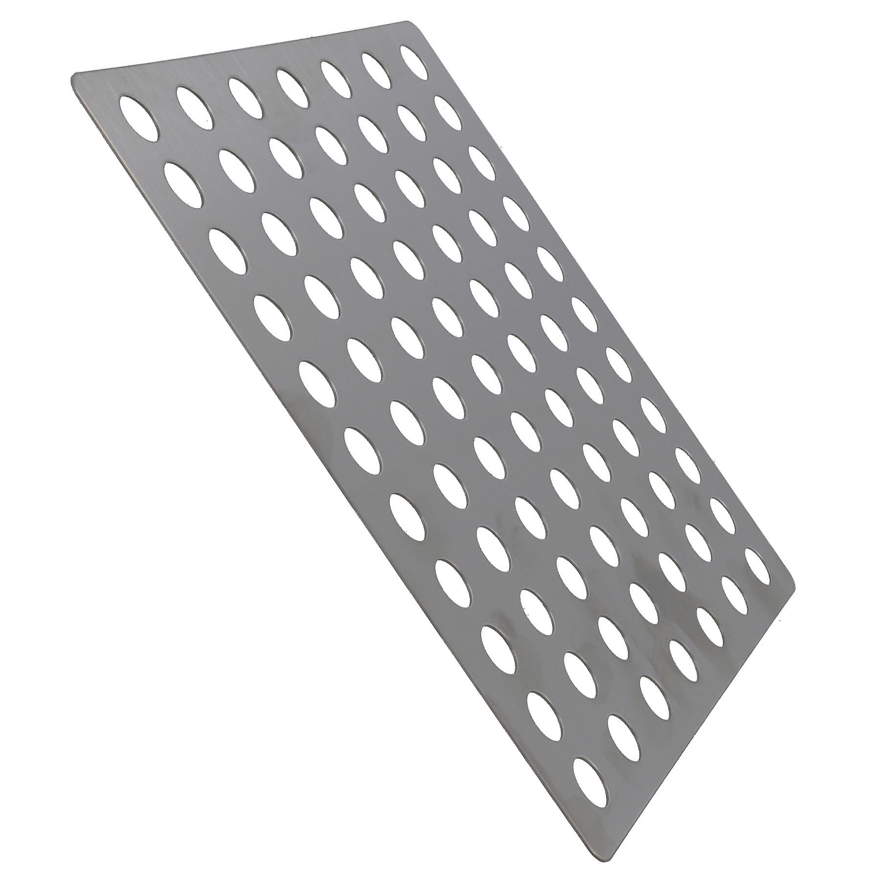 Stainless Steel Flat Drain Guard Cover Plate Grid 150mm x 150mm Rustproof 4pc