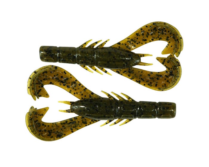 Googan Krackin Craw 3 Green Pumpkin， 10 Pack - GOGKC3GNP