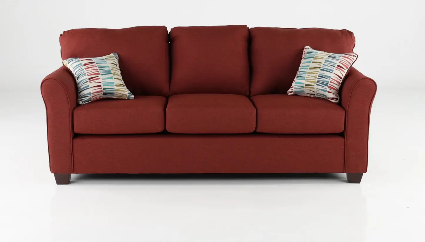 Wall St. Red Sofa