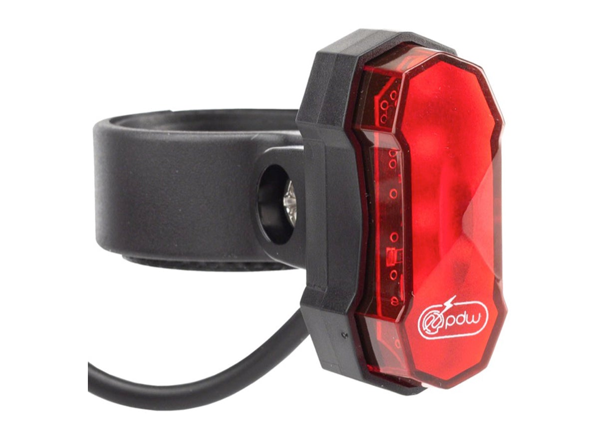 PDW Kepler E-Bike Tail Light - Black-Red