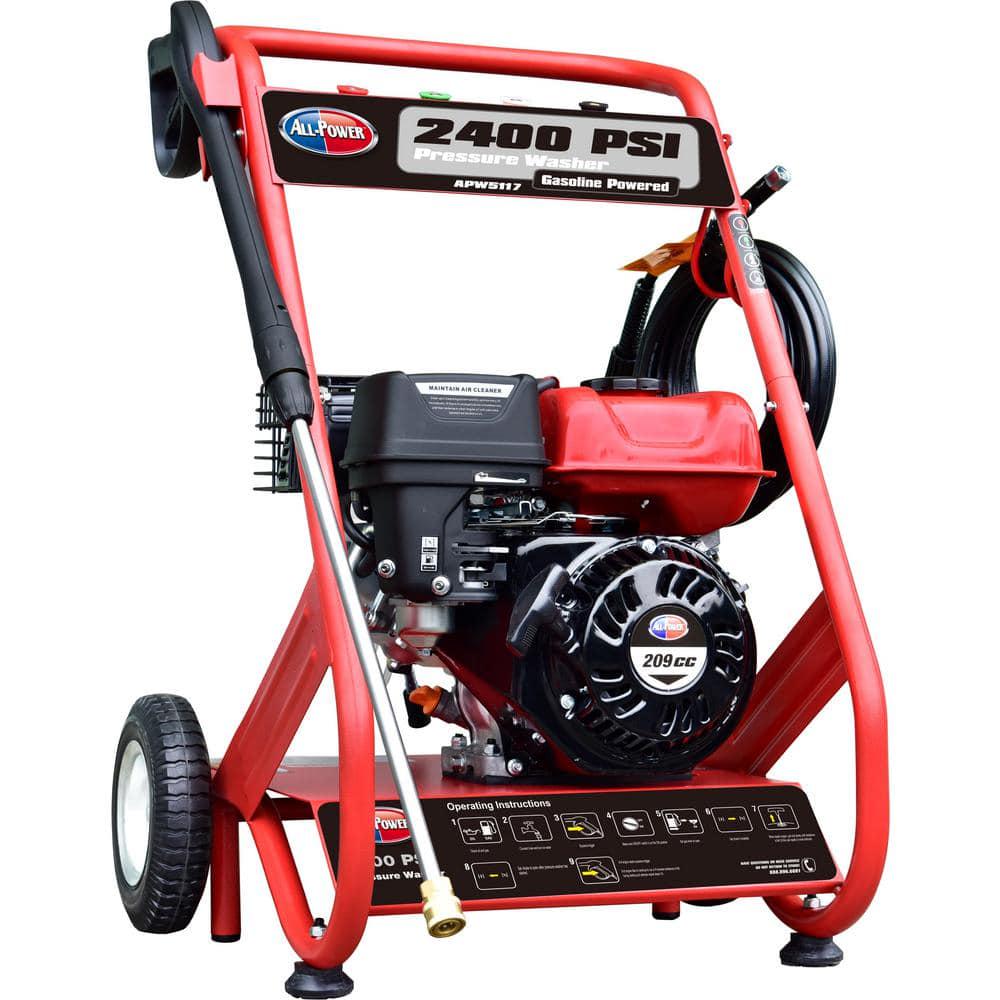 All Power 2400 PSI 25 GPM Gas Powered Pressure Washer