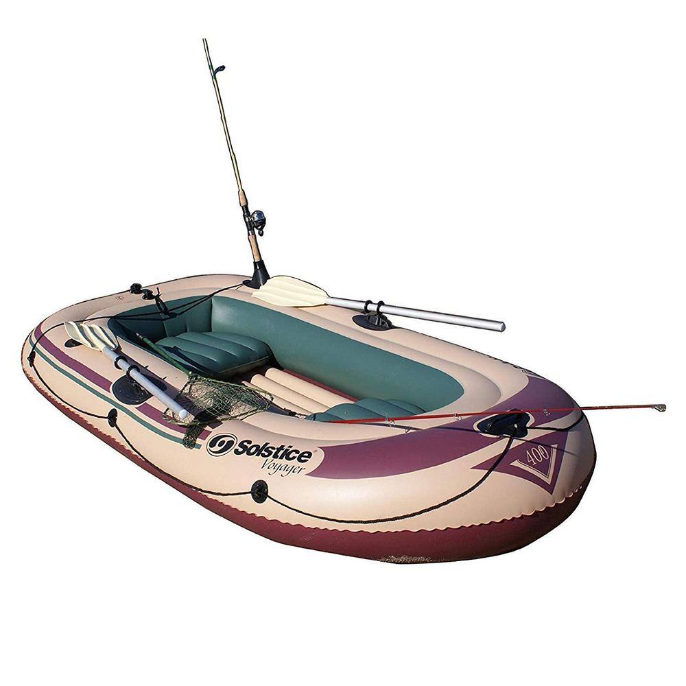 SWIMLINE Brown Solstice Voyager Inflatable 4-Person Leisure Boat Raft (2-Pack) 2 x 30400